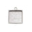 Nunn Design Bright Silver Plated Pewter Collage Bezel Square 1/2 Inch