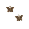 Vintaj Natural Brass Cute Teensie Butterfly Charms 11mm (2 pcs)
