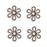 Vintaj Natural Brass Fastenables Fairy Petals Daisy Flower Stampings 13.5mm (4 pcs)