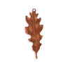 Vintaj Artisan Copper Oak Leaf Pendant 39mm x 14.5mm (1 Piece)
