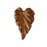 Vintaj Artisan Copper Woodland Leaf Pendant 37mm x 23mm (1 pcs)