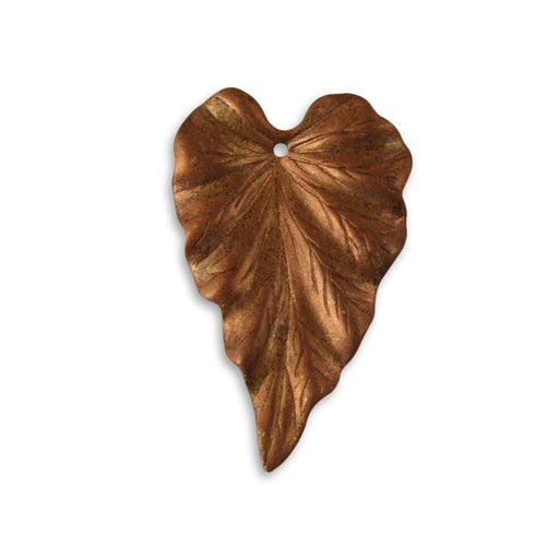 Vintaj Artisan Copper Woodland Leaf Pendant 37mm x 23mm (1 pcs)