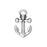 TierraCast Antiqued Silver Plated Pewter Anchor Pendant 27mm (1 pcs)