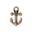 TierraCast Brass Oxide Finish Pewter Anchor Pendant 27mm (1)