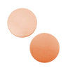 Solid Copper Round Stamping Blanks - 25mm Diameter 24 Gauge (2 pcs)