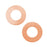 Solid Copper Open Circle Stamping Blanks - 25.5mm Diameter 24 Gauge (2 Pieces)