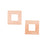 Solid Copper Open Square Stamping Blanks - 17.5x17.5mm 24 Gauge (2 pcs)