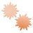 Solid Copper Dancing Sun Stamping Blanks - 32.5mm Diameter 24 Gauge (2 pcs)