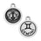 TierraCast Zodiac Charm Collection, Gemini Symbol 19x15.25mm, 1 Piece, Antiqued Silver Plated