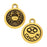 TierraCast Zodiac Charm Collection, Cancer Symbol 19x15.25mm, 1 Piece, Antiqued Gold Plated