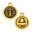 TierraCast Zodiac Charm Collection, Libra Symbol 19x15.25mm, 1 Piece, Antiqued Gold Plated