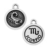 TierraCast Zodiac Charm Collection, Scorpio Symbol 19x15.25mm, 1 Piece, Antiqued Silver Plated