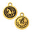 TierraCast Zodiac Charm Collection, Capricorn Symbol 19x15.25mm, 1 Piece, Antiqued Gold Plated