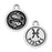 TierraCast Zodiac Charm Collection, Pisces Symbol 19x15.25mm, 1 Piece, Antiqued Silver Plated