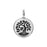 TierraCast Pewter Charm, Round Tree with Bird 17x12mm, Antiqued Silver Plated (1 Piece)