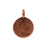 TierraCast Pewter Charm, Round Tree with Bird 17x12mm, Antiqued Copper Plated (1 Piece)