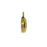 Nunn Design Open Back Bezel Charm, Circle Fits SS39 Xirius Stone, Antiqued Gold (1 Piece)