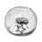 Green Girl Studios Button, Round with Tree 20mm, 1 Piece, Pewter