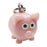 Jewelry Charm, 3-D Hand Painted Resin Pig 16mm, Pink (1 Piece)