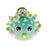 Jewelry Charm, 3-D Hand Painted Resin Puffer Fish 17mm, Multi-Colored (1 Piece)