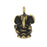 TierraCast Pewter Charm, Ganesh Elephant 18mm, Brass Oxide (1 Piece)