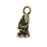 TierraCast Pewter Charm, Ganesh Elephant 18mm, Brass Oxide (1 Piece)