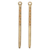 Zola Elements Pendant, Tufted Spike 2.2x41mm, Satin Gold Tone (2 Pieces)