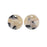 Zola Elements Acetate Pendant, Coin 14mm, Black Pearl Multi-Colored (2 Pieces)