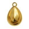 TierraCast Bezel Pendant, Fits #4320 Pear 18x13mm, Gold Plated (1 Piece)