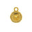 TierraCast Bezel Pendant, Fits #1088 Round Chatons SS39, Gold Plated (1 Piece)