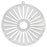 Centerline Beadable Pendant, Round Sun with Cutouts and Holes 62mm, Rhodium Plated (1 Piece)