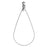 Beadable Open Wire Frame for Earrings or Pendants, Drop 23x48.5mm, Stainless Steel (6 Pieces)