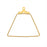 Beadable Open Wire Frame for Earrings or Pendants, Trapezoid 26x27.5mm, Gold Tone (4 Pieces)