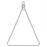 Beadable Open Wire Frame for Earrings or Pendants, Triangle 34.5x50mm, Stainless Steel (4 Pieces)