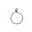 Beadable Wrapped Wire Hoop, For Pendants or Earrings 20mm Wide, Antiqued Copper Plated, By TierraCast (1 Piece)