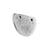 Primitive Flat Tag Pendant, Half Oval 21x15mm, Antiqued Silver, by Nunn Design (1 Piece)