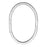Open Frame, Oval Hammered Hoop 39x26mm, Antiqued Silver, by Nunn Design (1 Piece)
