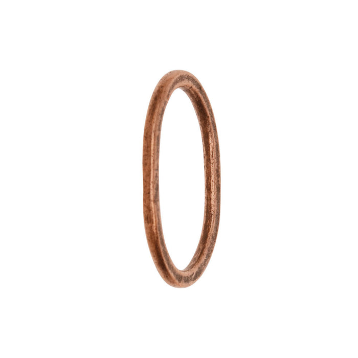 Open Frame, Oval Hammered Hoop 26.5x18mm, Antiqued Copper, by Nunn Design (1 Piece)