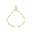 Beadable Open Wire Frame for Earrings or Pendants, Fanned Drop 40x32.5mm, Gold Tone (4 Pieces)