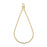 Beadable Open Wire Frame for Earrings or Pendants, Teardrop 48.5x23mm, Gold Tone (4 Pieces)