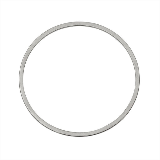 Beadable Open Frame Link, Circle 35mm, Stainless Steel (4 Pieces)