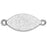 Bezel Pendant Link, Navette Drop 25x10mm, Antiqued Silver, by Nunn Design (1 Piece)
