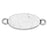 Bezel Pendant Link, Oval 23.5x9mm, Antiqued Silver, by Nunn Design (1 Piece)