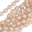 Cultured Pearl Beads, Oval Rice 8-9mm, Iridescent Peach (14.5 Inch Strand)