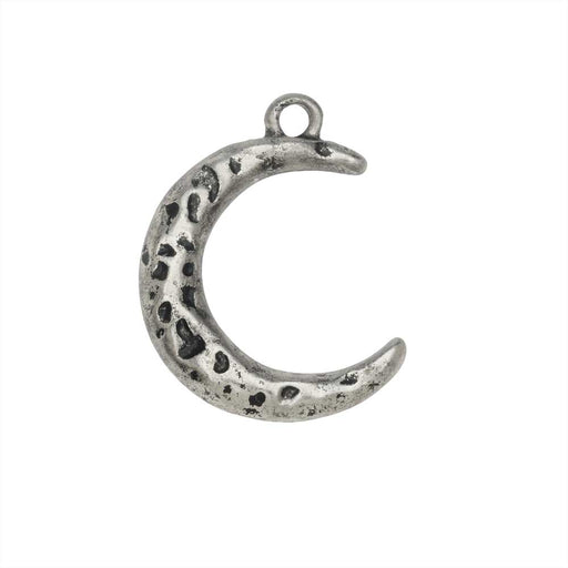 Zola Elements Pendant, Hammered Crescent Moon 23mm, Antiqued Silver Tone (1 Piece)