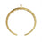 Zola Elements Pendant, Delicate Etched Crescent Focal, 33x31mm, Satin Gold Tone (1 Piece)
