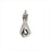 Zola Elements Charm, Fist Focal 16x7mm, Antiqued Silver Tone (1 Piece)