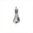Zola Elements Charm, Fist Focal 16x7mm, Antiqued Silver Tone (1 Piece)