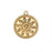 Zola Elements Pendant, Radiant Sun Coin Focal 21x18mm, Satin Gold Tone (1 Piece)