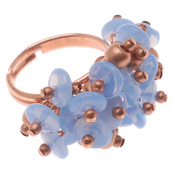 Retired - Periwinkle Cluster Ring